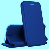Луксозен кожен калъф тефтер ултра тънък Wallet FLEXI и стойка за Nokia G21 TA-1418 / Nokia G11 4G син 